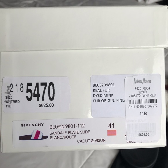 Givenchy Mink slides, size 11B - Picture 3 of 7